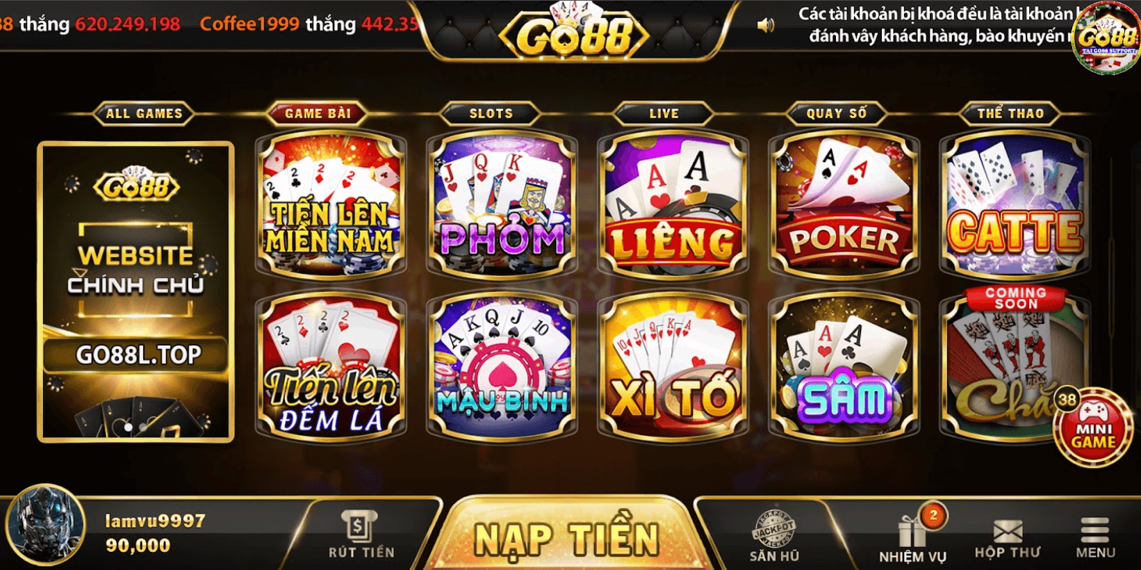 Khám Phá Kho Game Bài Phong Phú Tại Cổng Game Go88